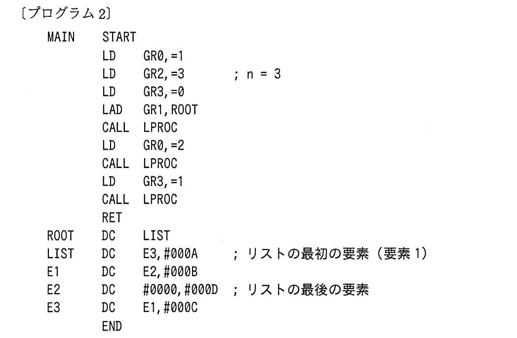 基本情報技術者試験（平成28年 午後 問12 プログラム2）