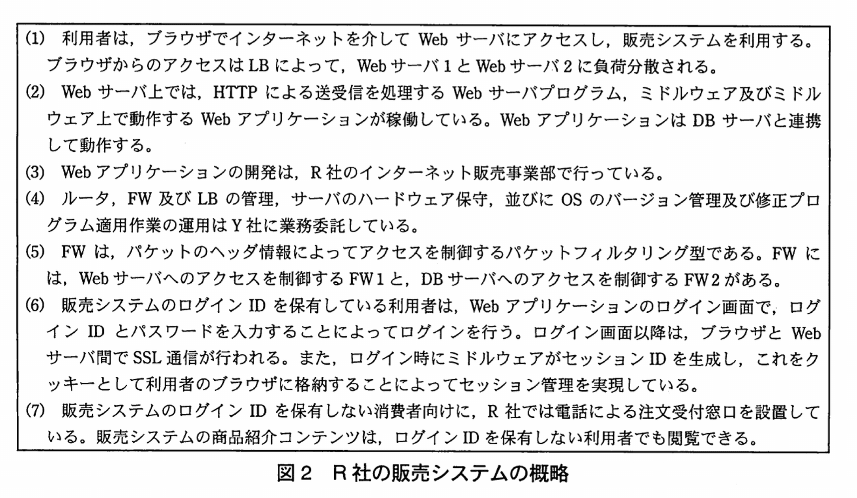 情報処理安全確保支援士試験（平成22年度 午後I 問03 図02）